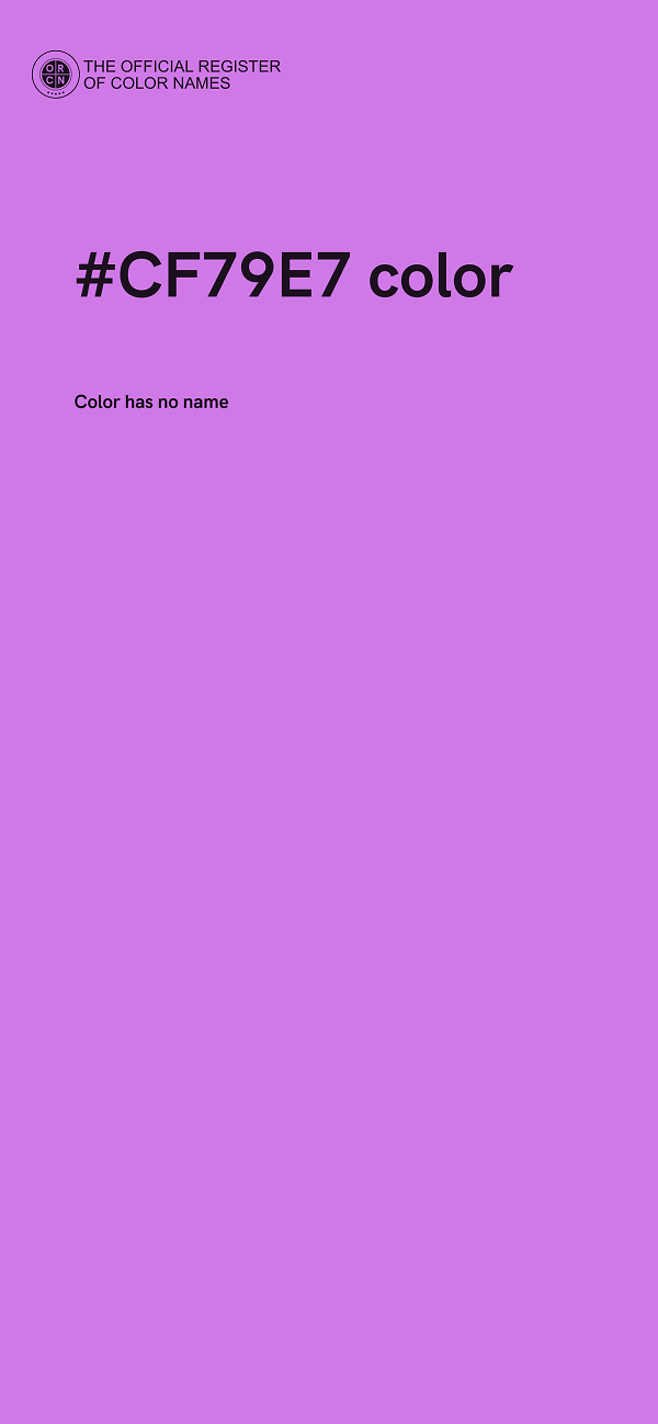 #CF79E7 color image