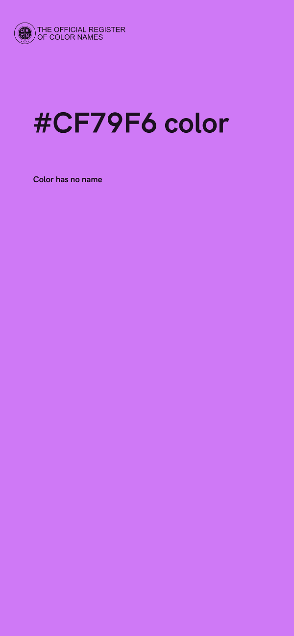 #CF79F6 color image