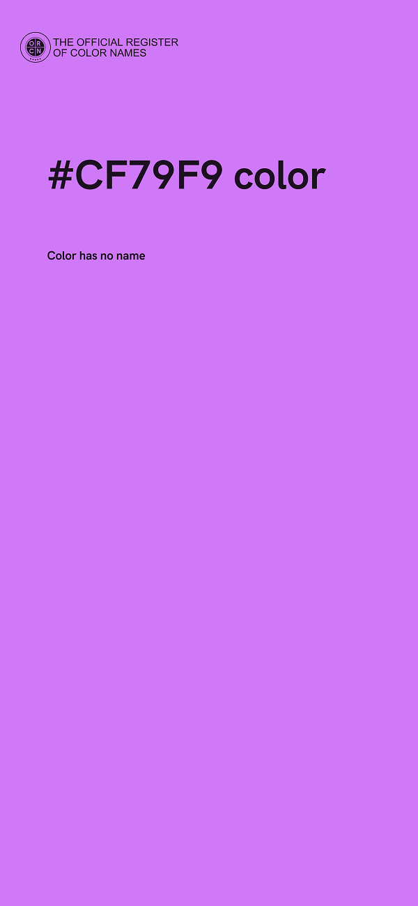 #CF79F9 color image