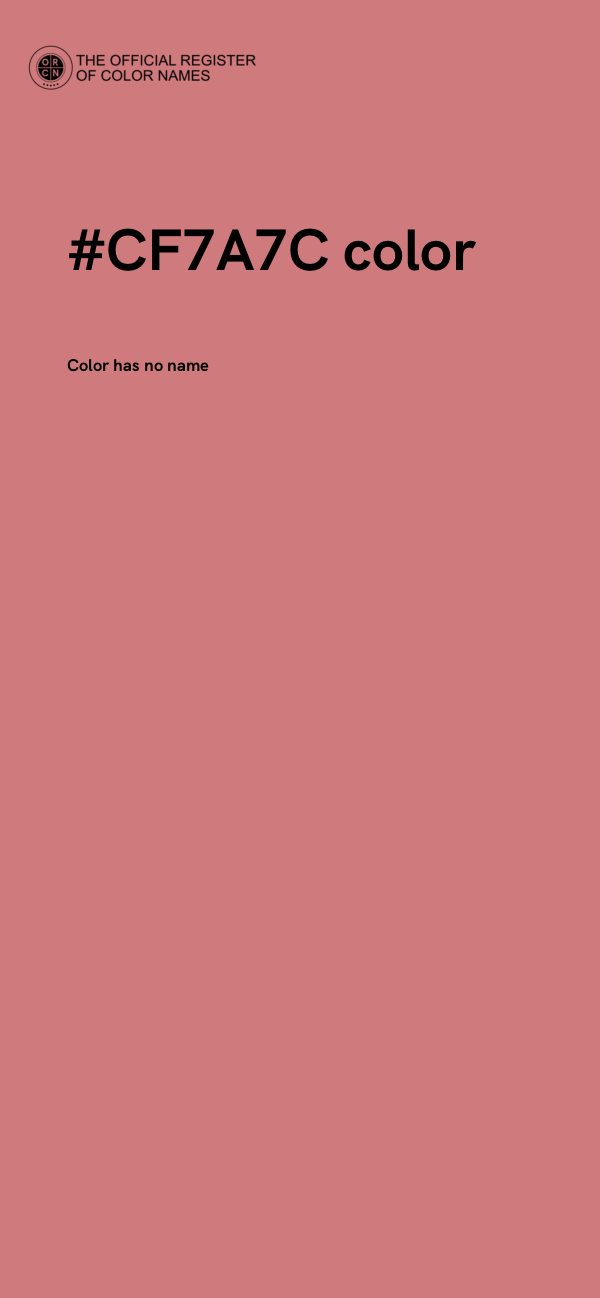#CF7A7C color image