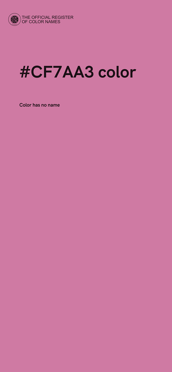 #CF7AA3 color image