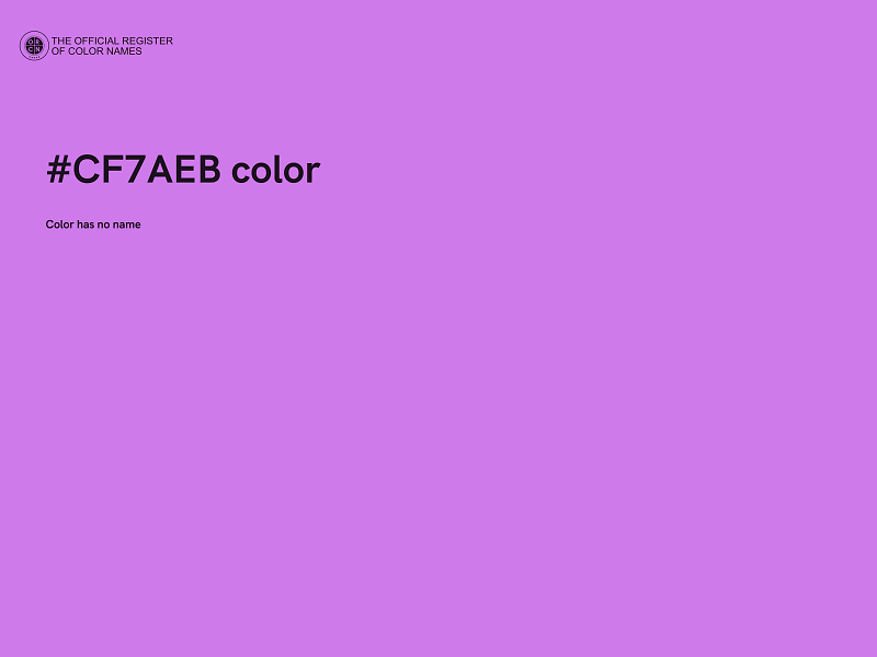 #CF7AEB color image