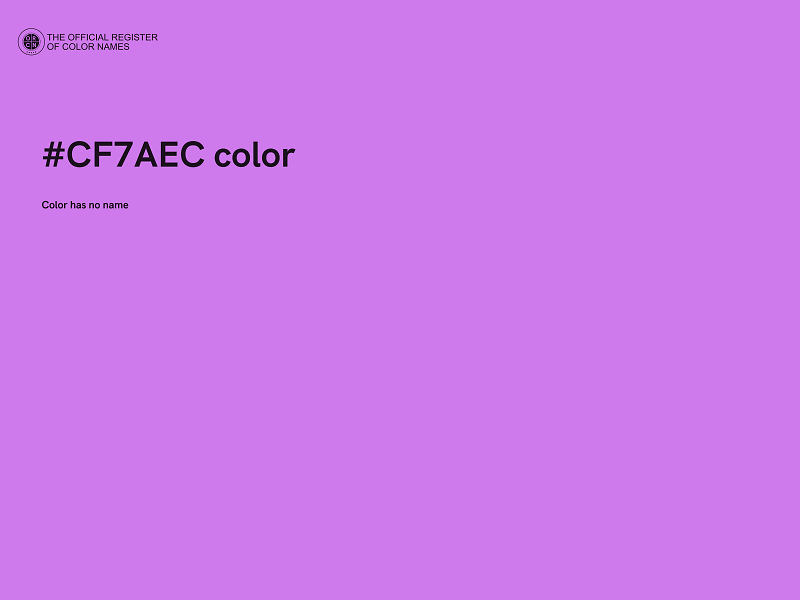 #CF7AEC color image