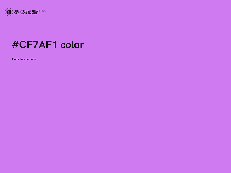 #CF7AF1 color image