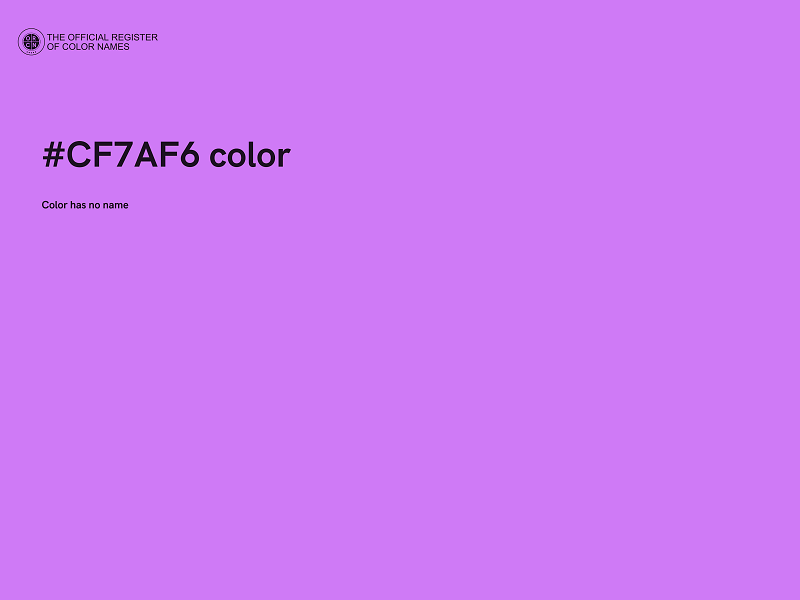 #CF7AF6 color image