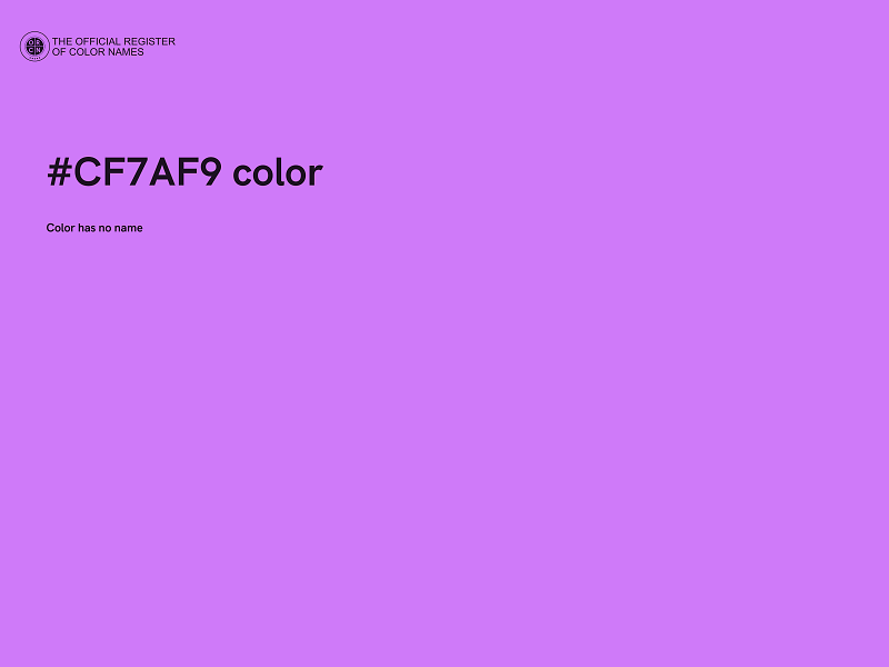 #CF7AF9 color image