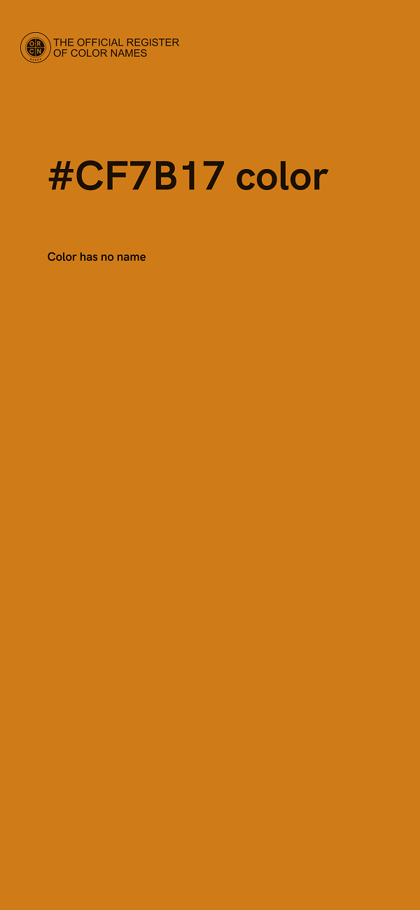 #CF7B17 color image