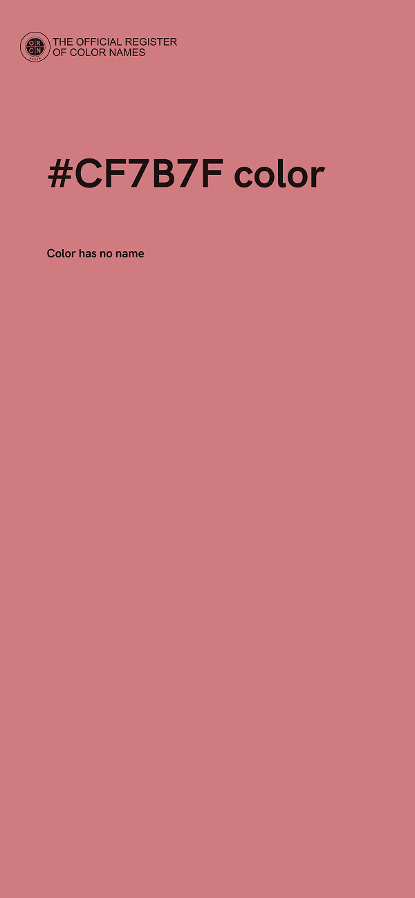 #CF7B7F color image