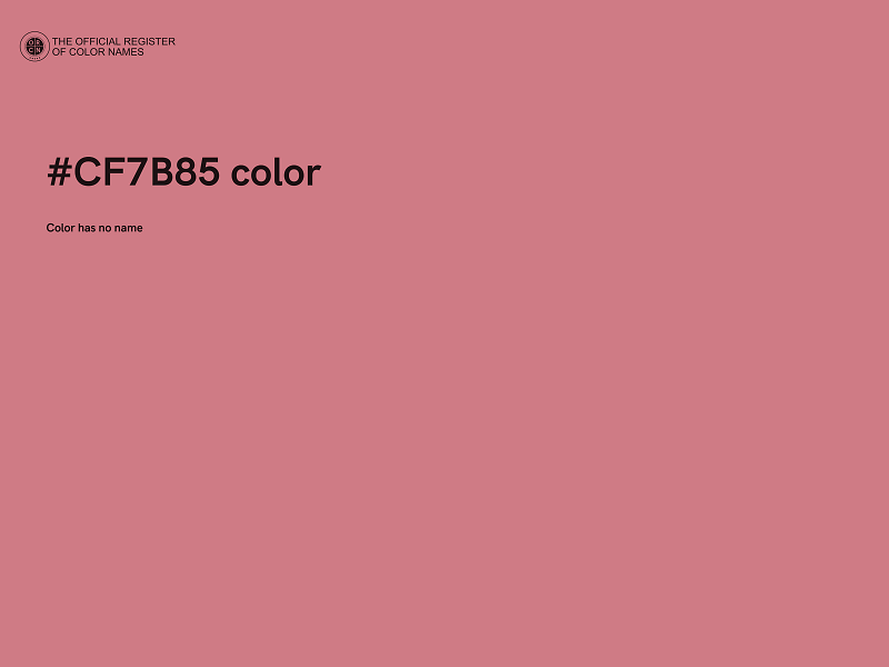 #CF7B85 color image