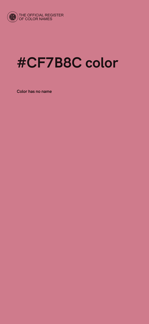 #CF7B8C color image