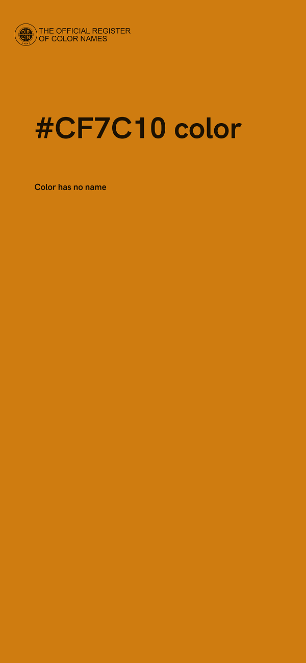 #CF7C10 color image