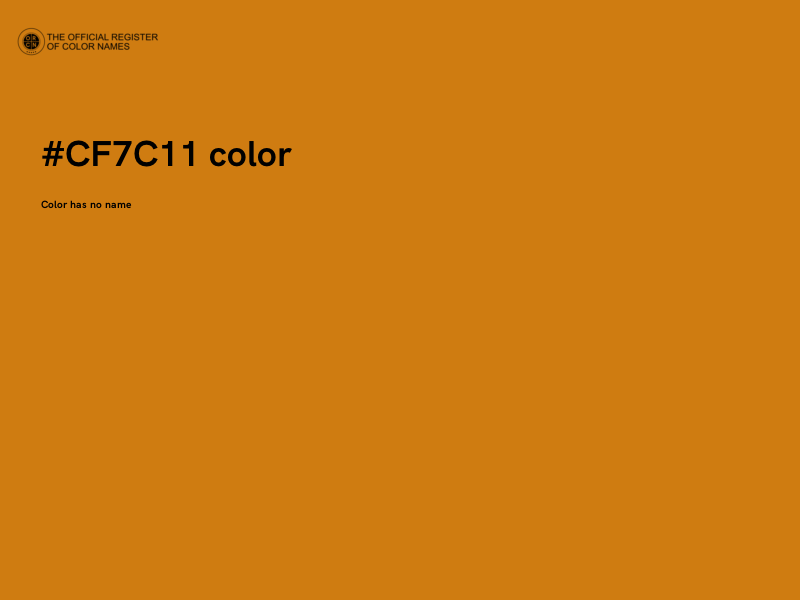 #CF7C11 color image