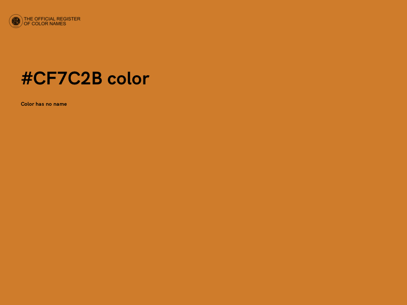 #CF7C2B color image