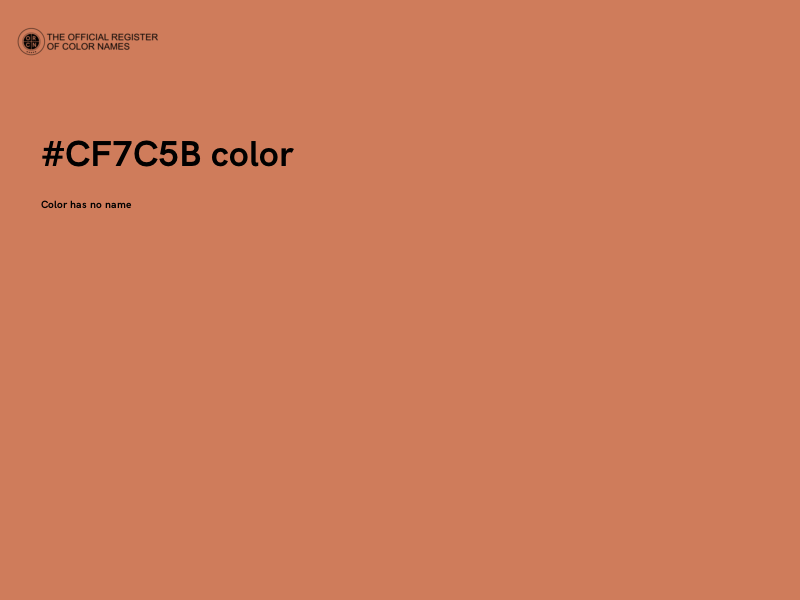 #CF7C5B color image