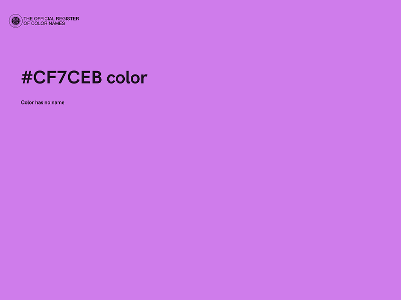 #CF7CEB color image
