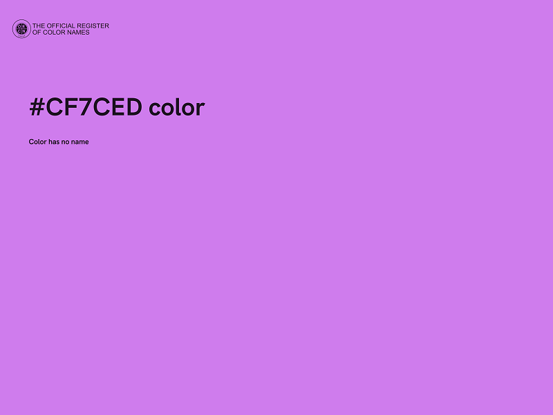 #CF7CED color image