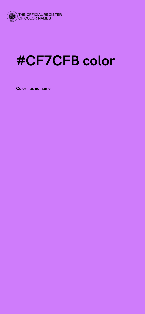 #CF7CFB color image