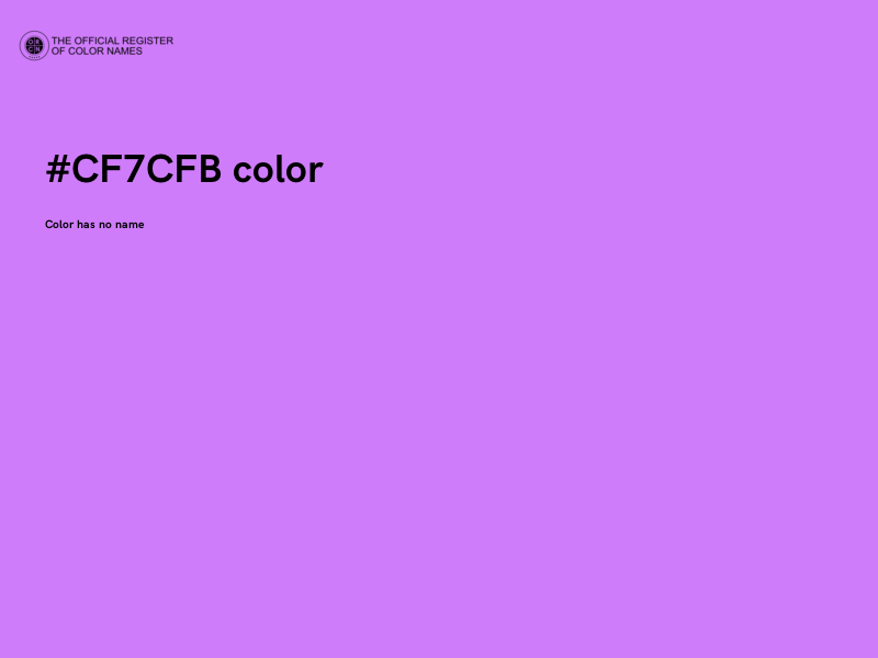 #CF7CFB color image