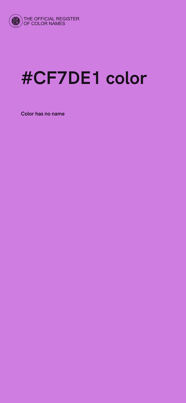 #CF7DE1 color image