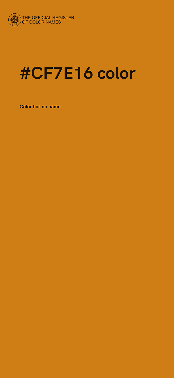 #CF7E16 color image