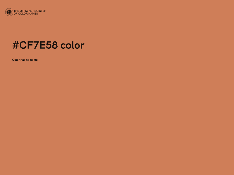 #CF7E58 color image