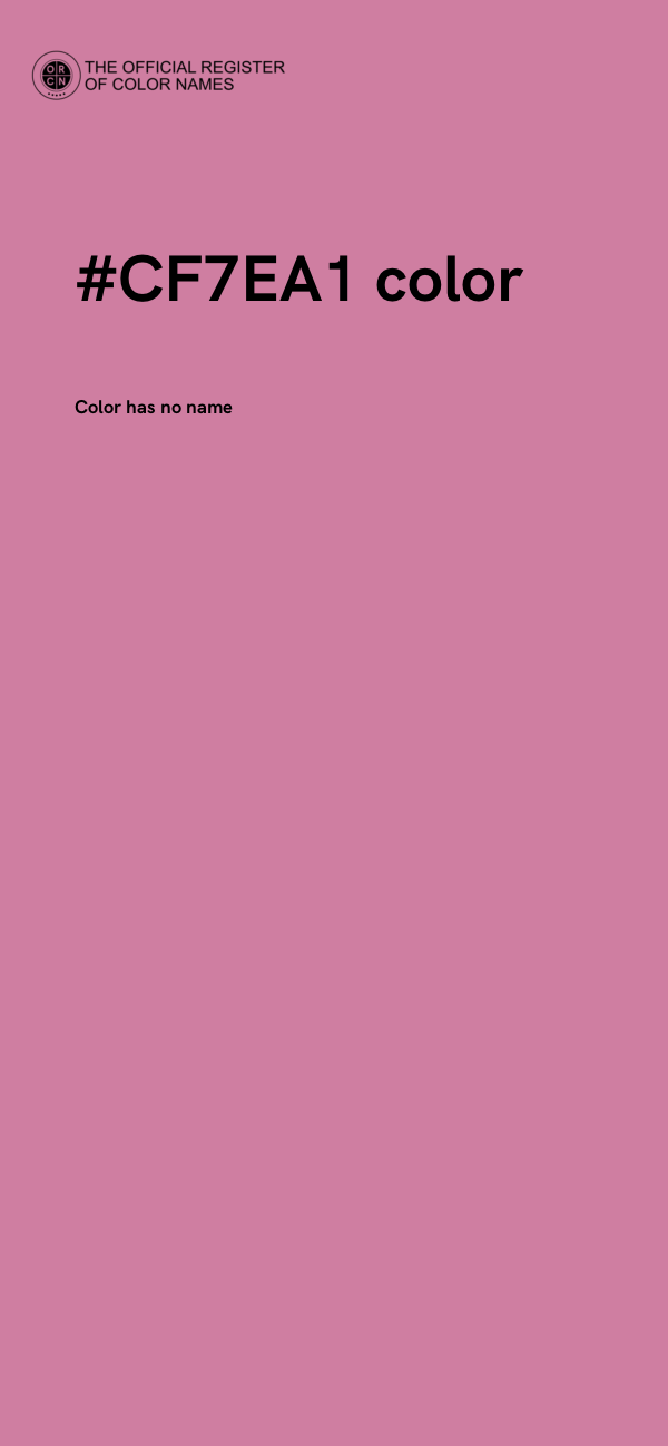 #CF7EA1 color image