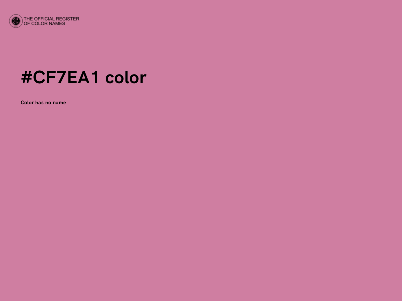 #CF7EA1 color image
