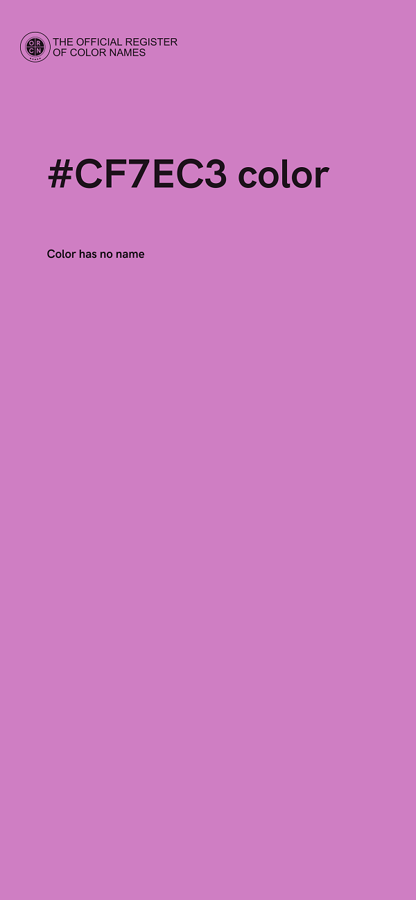 #CF7EC3 color image