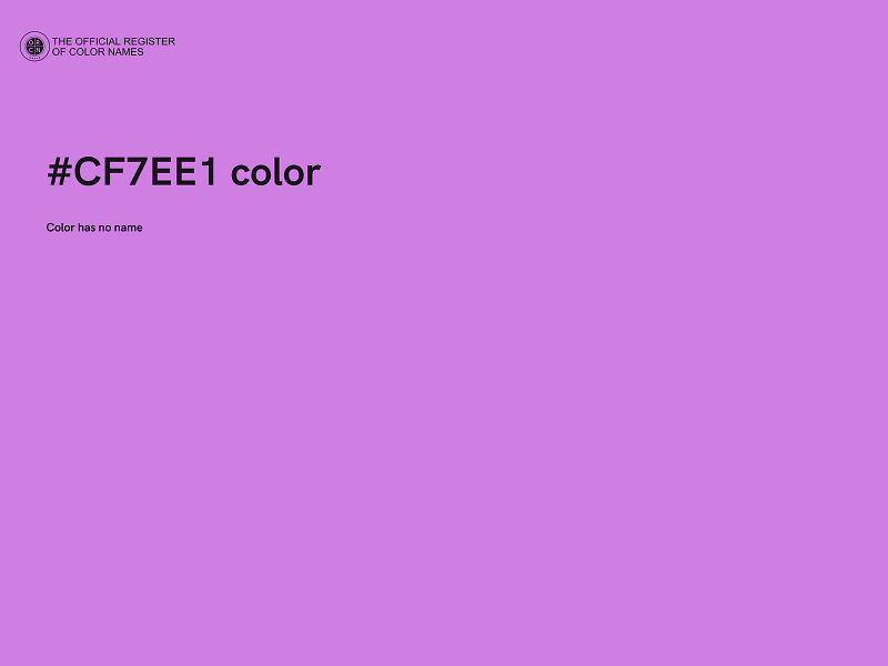 #CF7EE1 color image