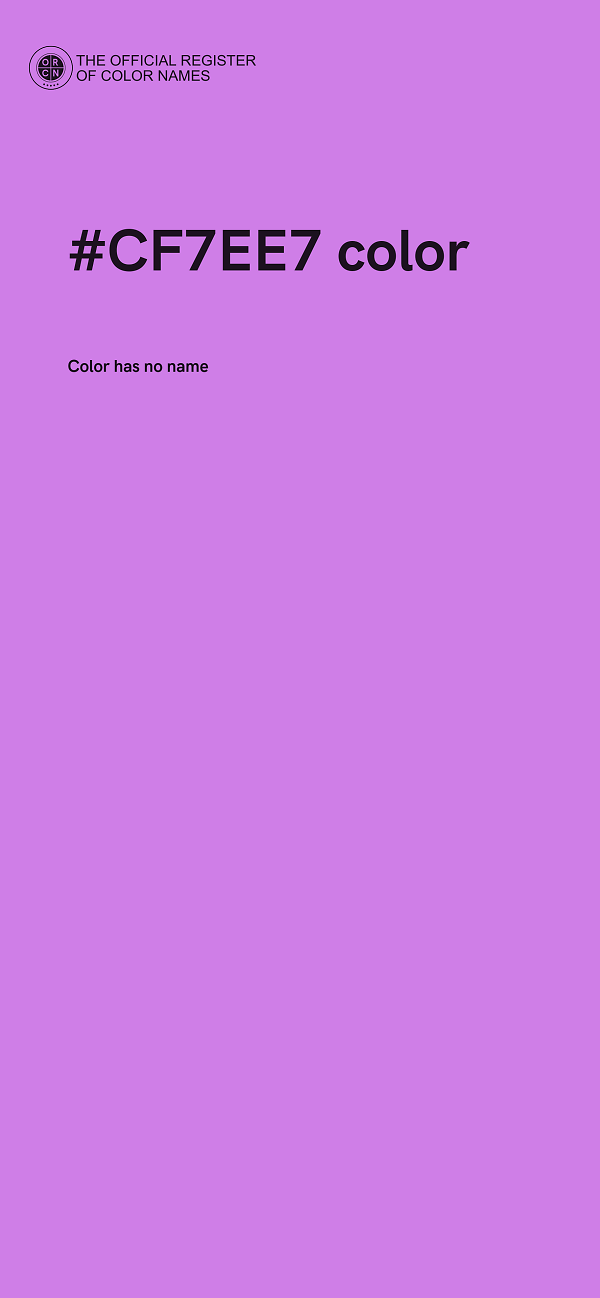 #CF7EE7 color image