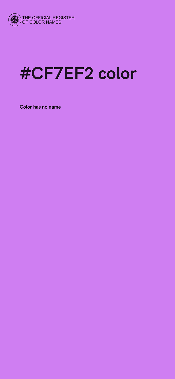 #CF7EF2 color image