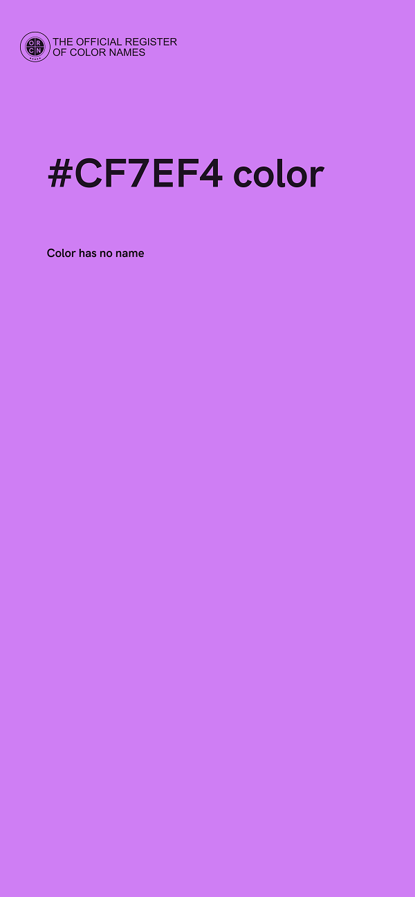 #CF7EF4 color image