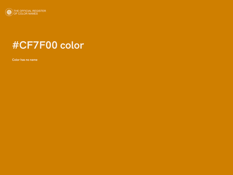 #CF7F00 color image
