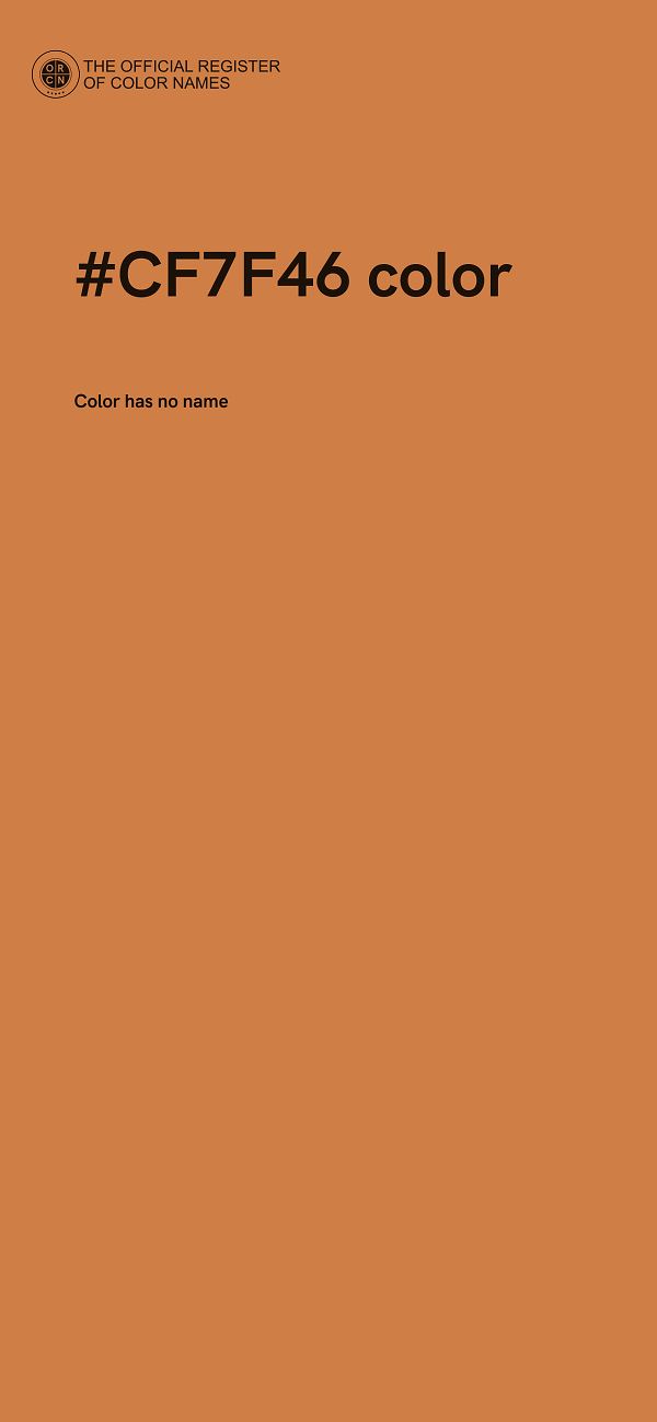 #CF7F46 color image
