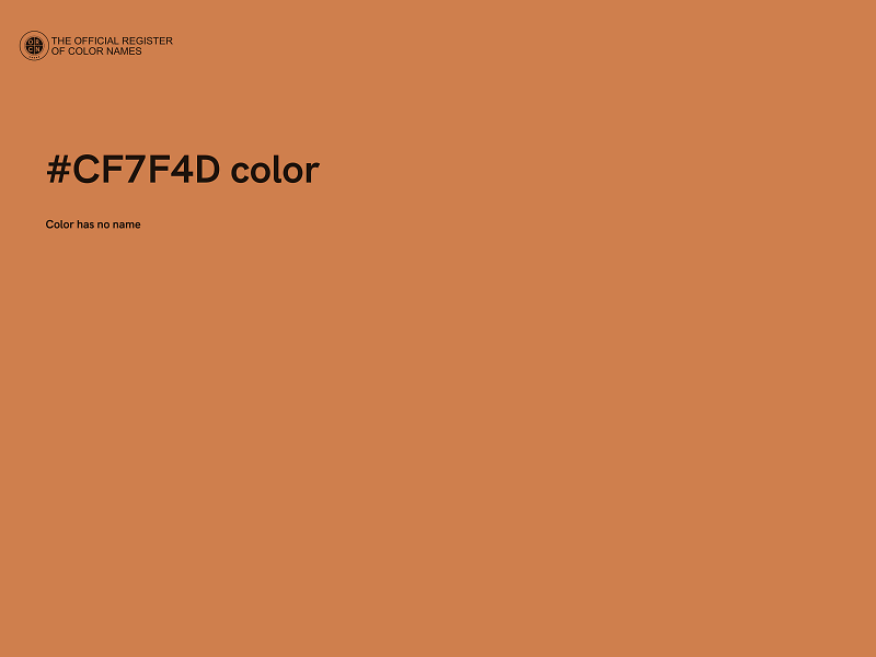 #CF7F4D color image