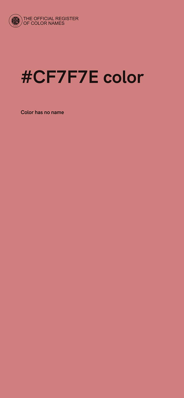 #CF7F7E color image