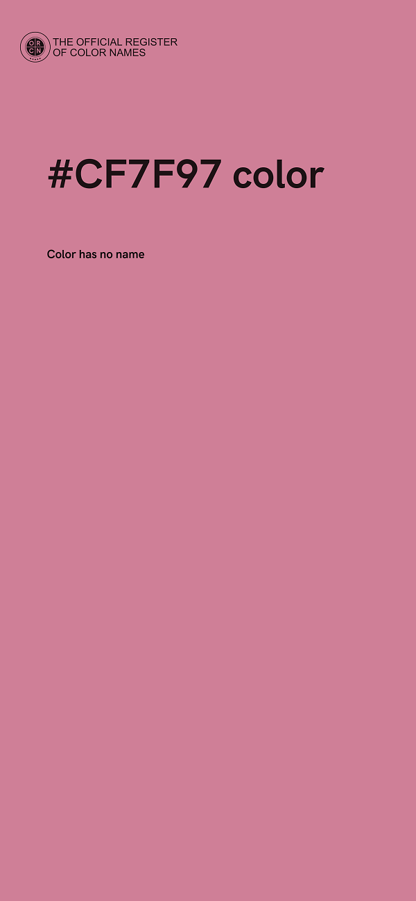 #CF7F97 color image