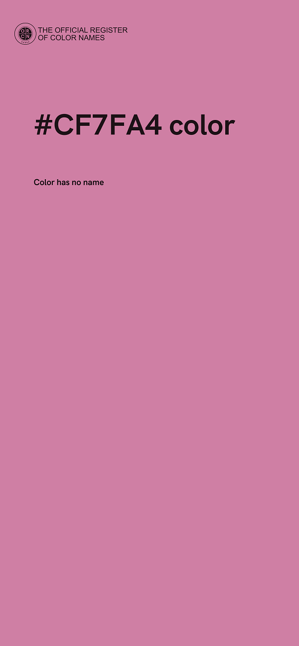 #CF7FA4 color image