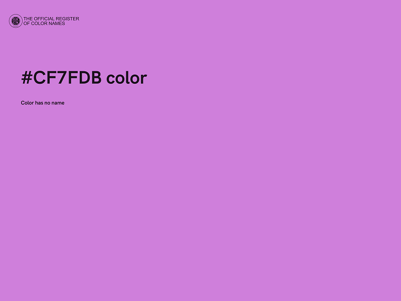 #CF7FDB color image
