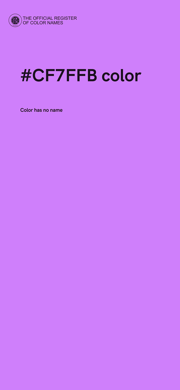 #CF7FFB color image