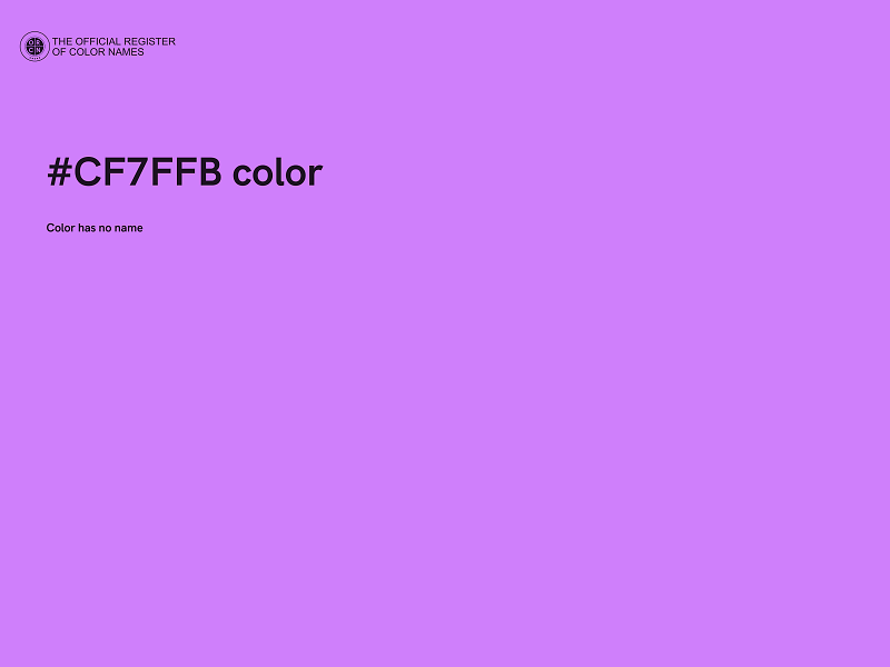 #CF7FFB color image