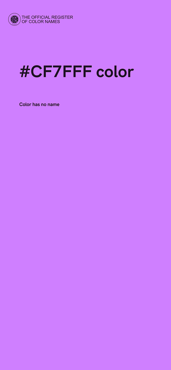 #CF7FFF color image