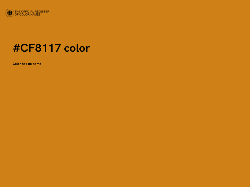 #CF8117 color image