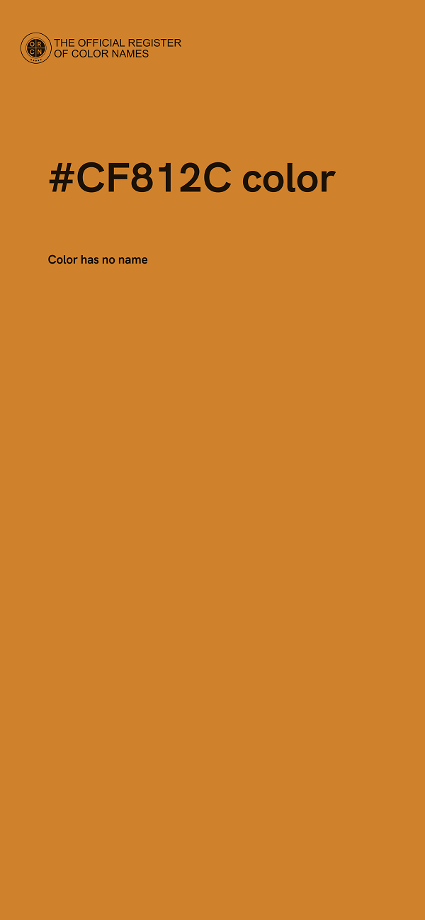 #CF812C color image