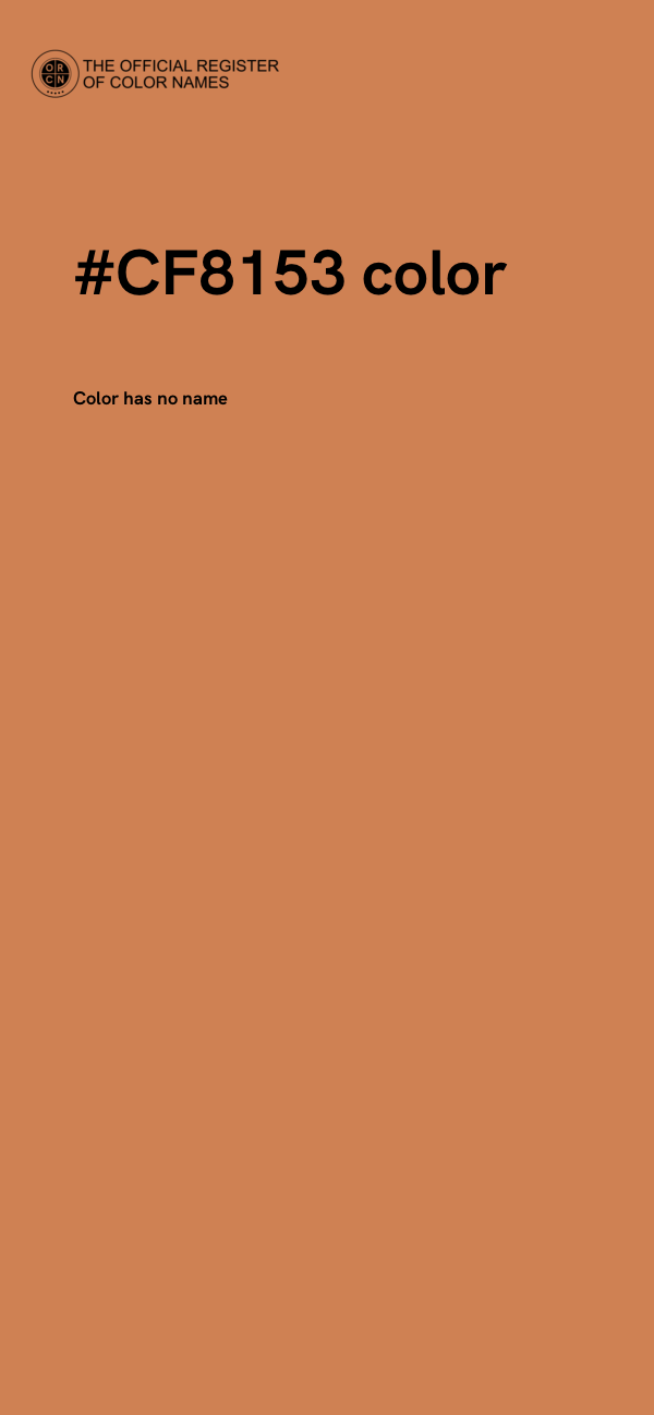 #CF8153 color image