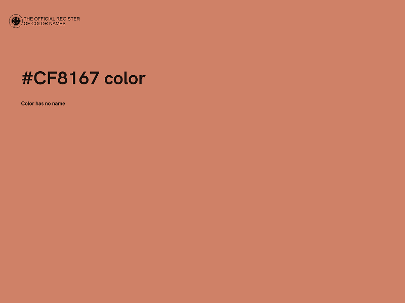 #CF8167 color image