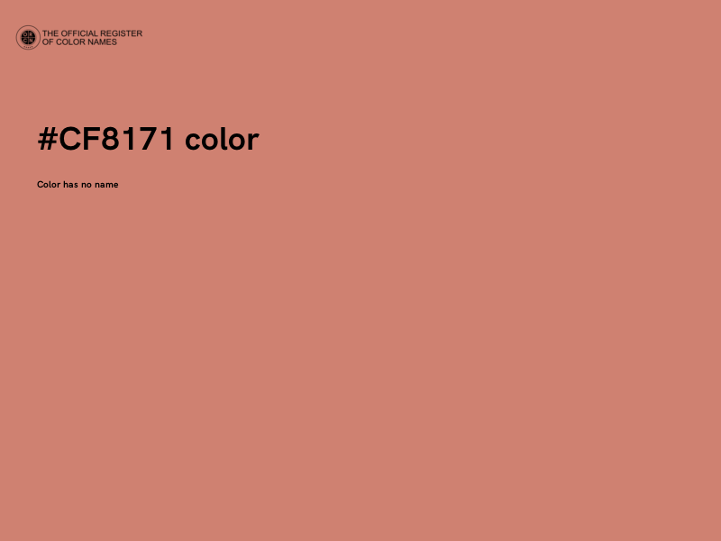 #CF8171 color image