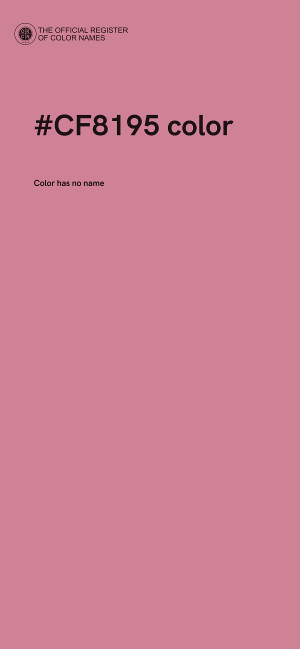 #CF8195 color image