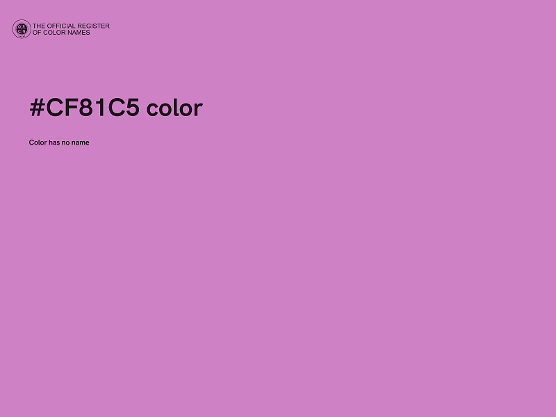 #CF81C5 color image