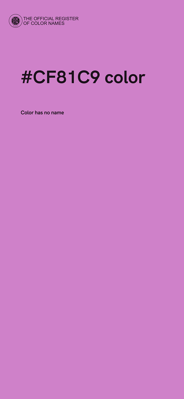 #CF81C9 color image